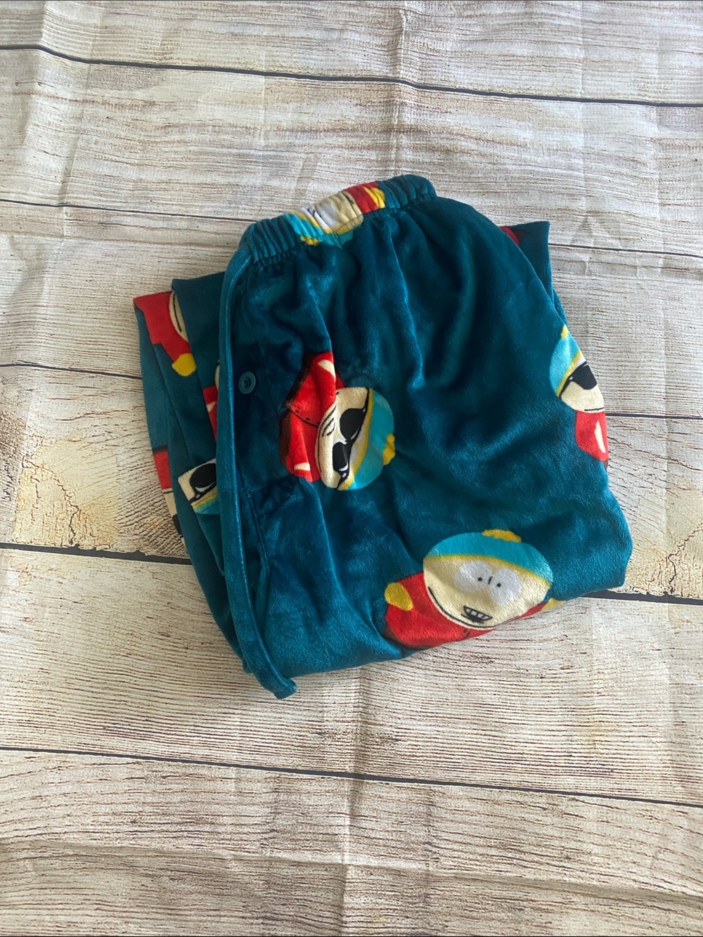 Teal Graphic Plush Jogger Pants - Cozy Men's Sweatpants